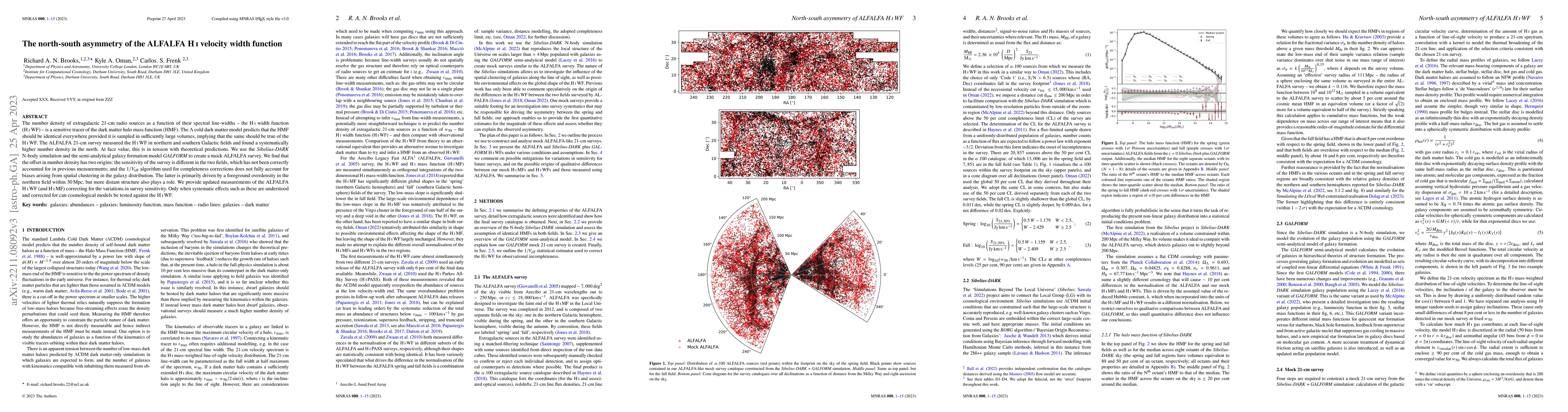 Thumbnail for The north-south asymmetry of the ALFALFA HI velocity width function