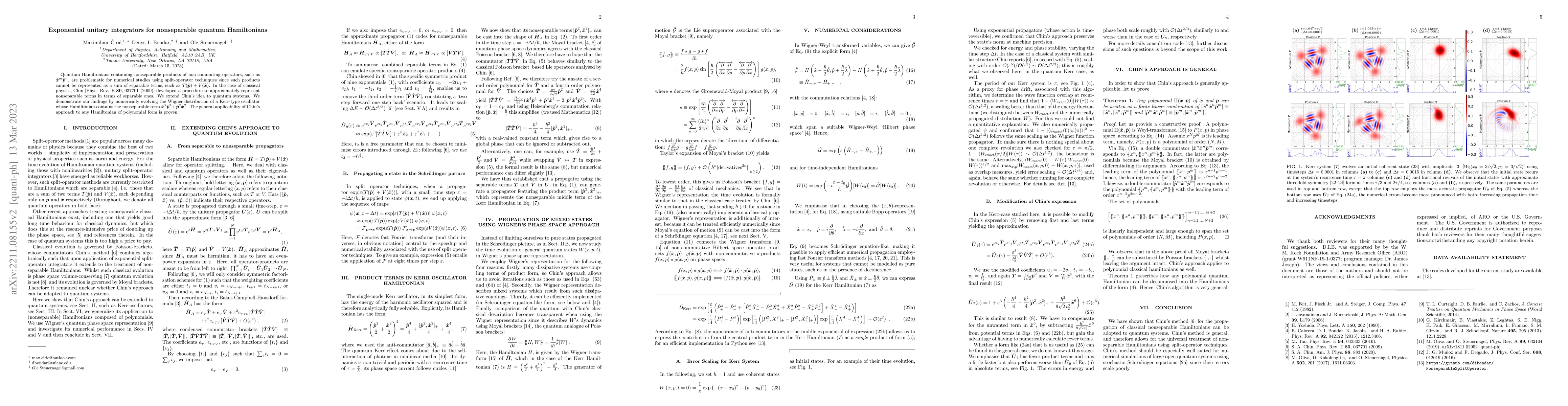 Thumbnail for Exponential unitary integrators for nonseparable quantum Hamiltonians