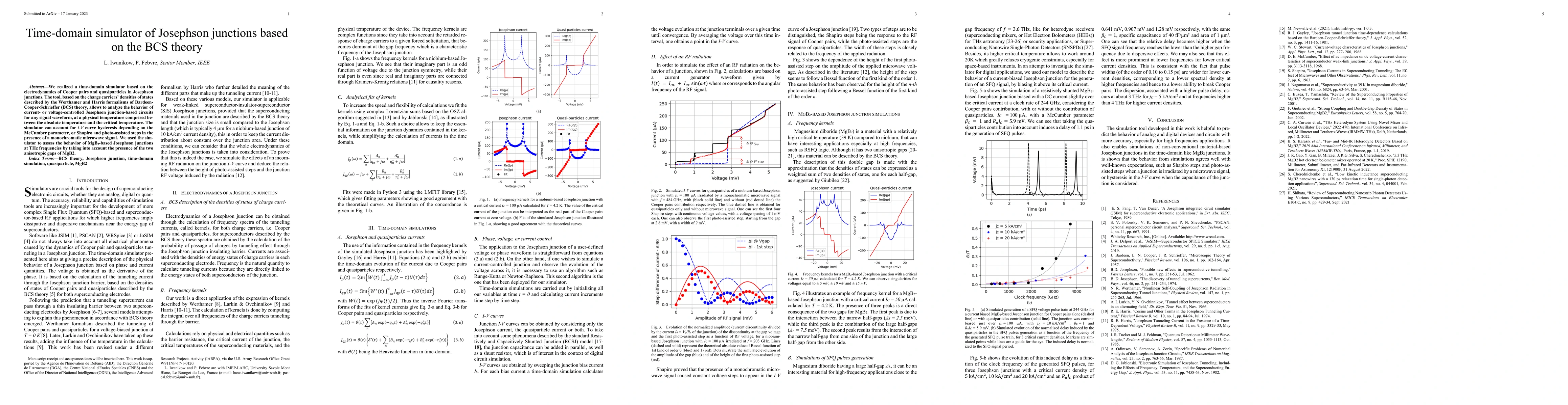 Thumbnail for Time-domain simulator of Josephson junctions based on the BCS theory