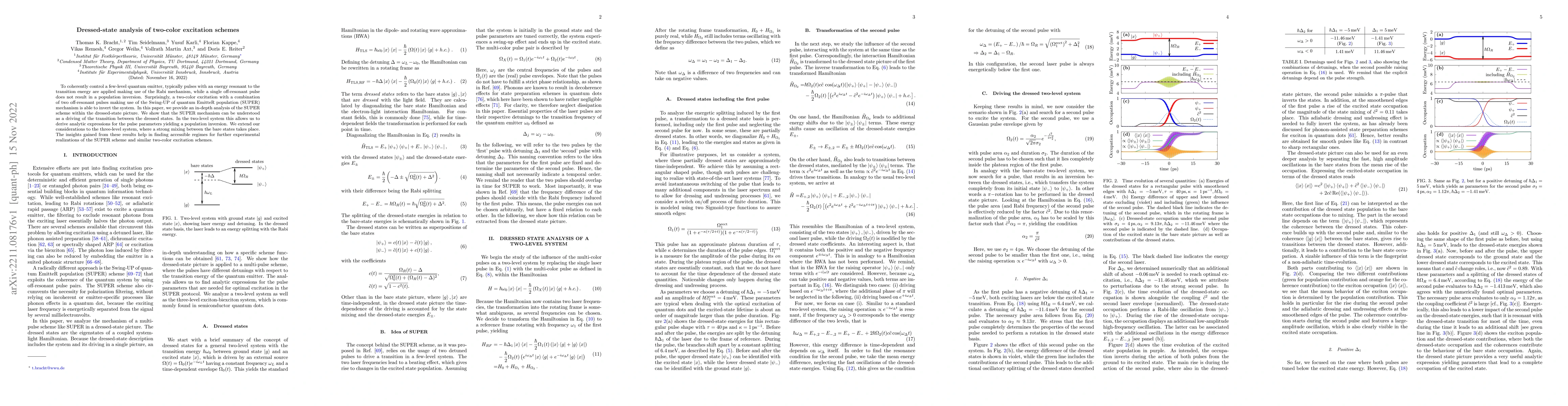 Thumbnail for Dressed-state analysis of two-color excitation schemes