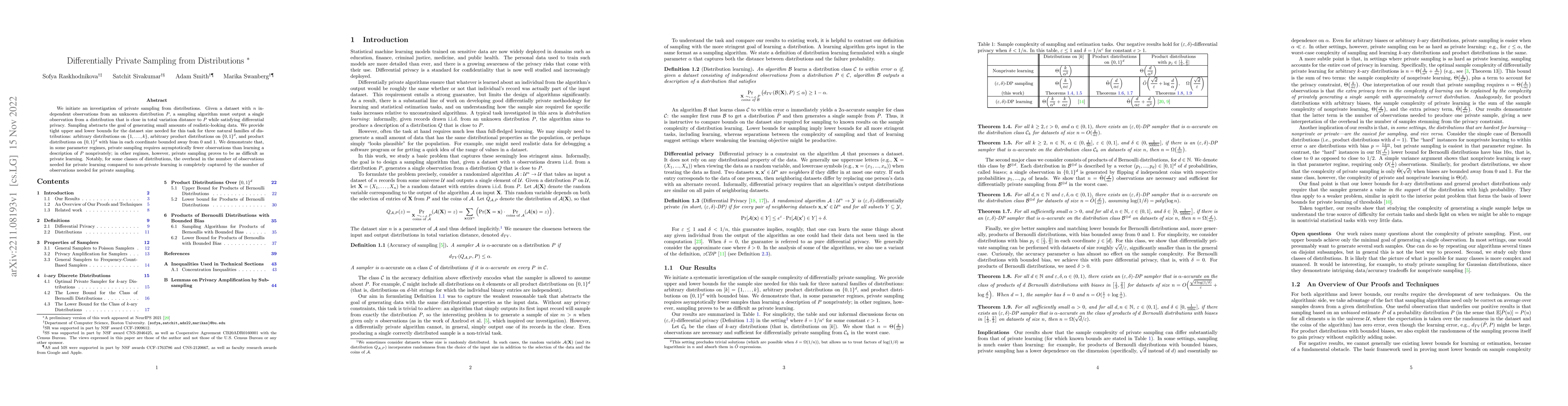 Thumbnail for Differentially Private Sampling from Distributions