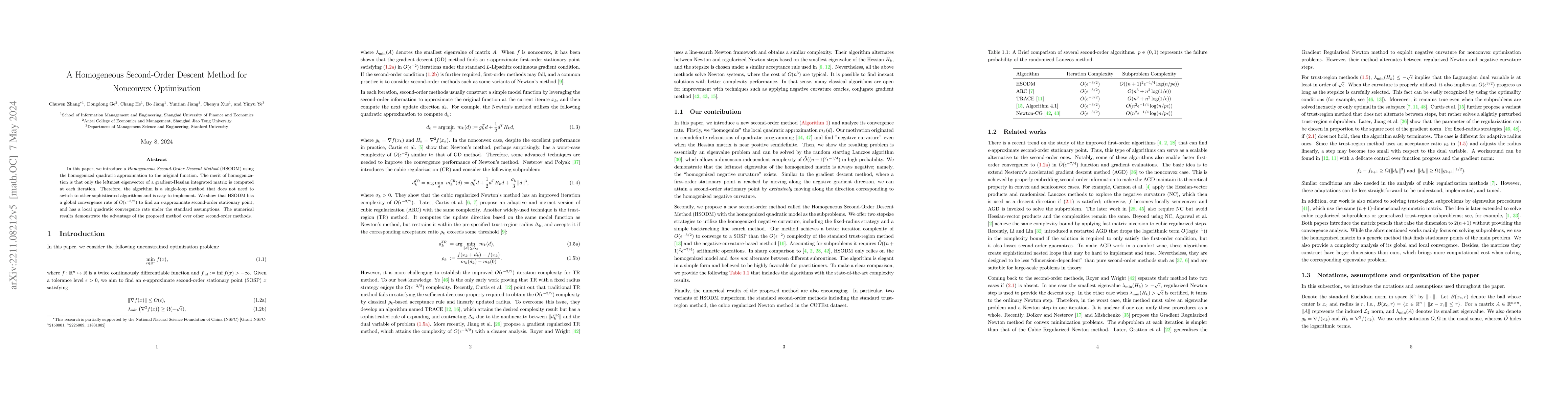 Thumbnail for A Homogeneous Second-Order Descent Method for Nonconvex Optimization