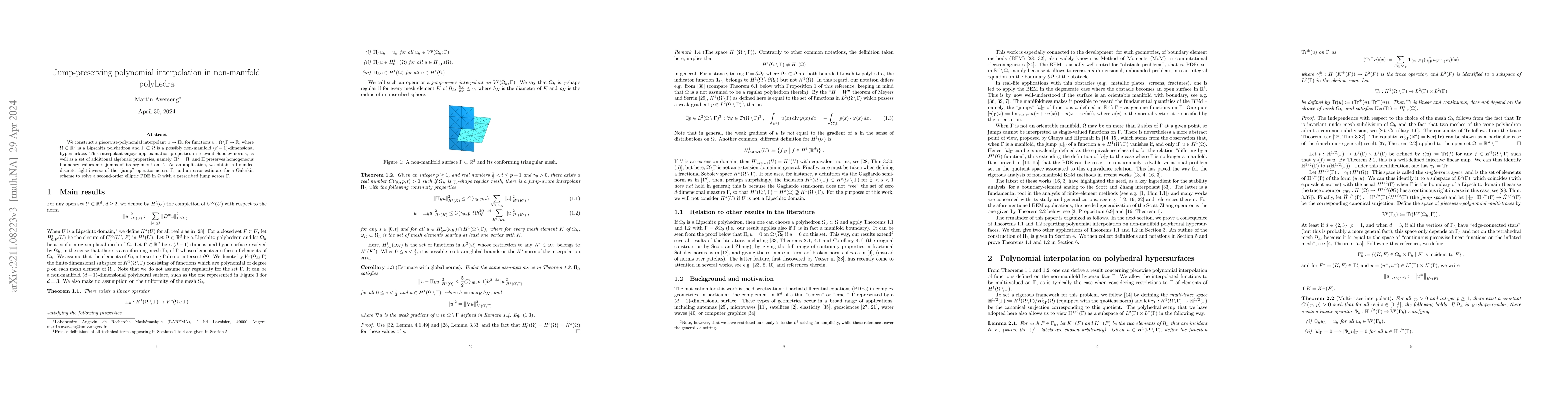 Thumbnail for Jump-preserving polynomial interpolation in non-manifold polyhedra