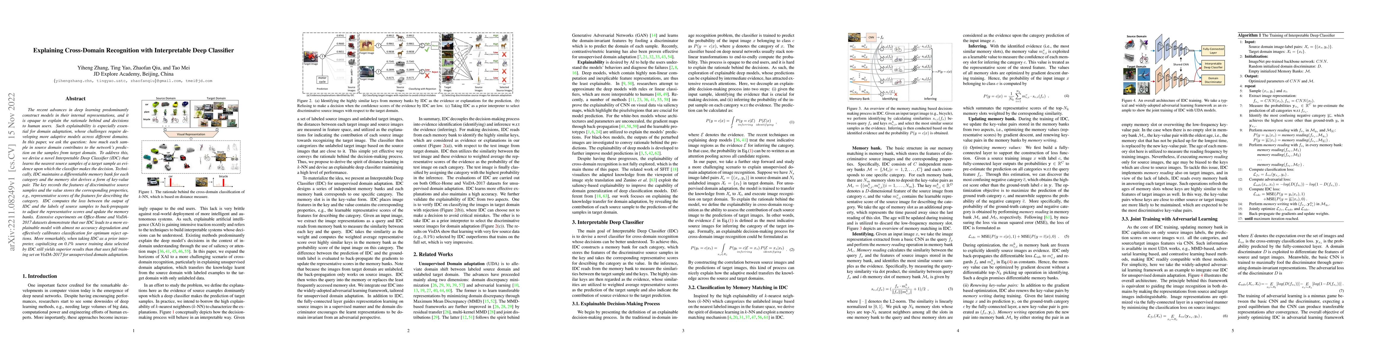 Thumbnail for Explaining Cross-Domain Recognition with Interpretable Deep Classifier