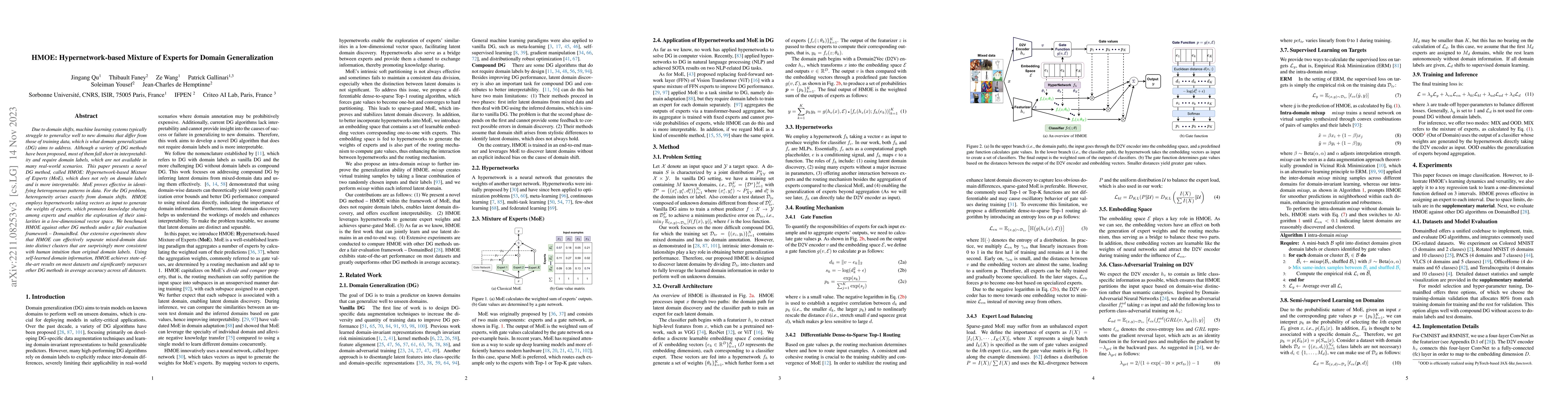 Thumbnail for HMOE: Hypernetwork-based Mixture of Experts for Domain Generalization