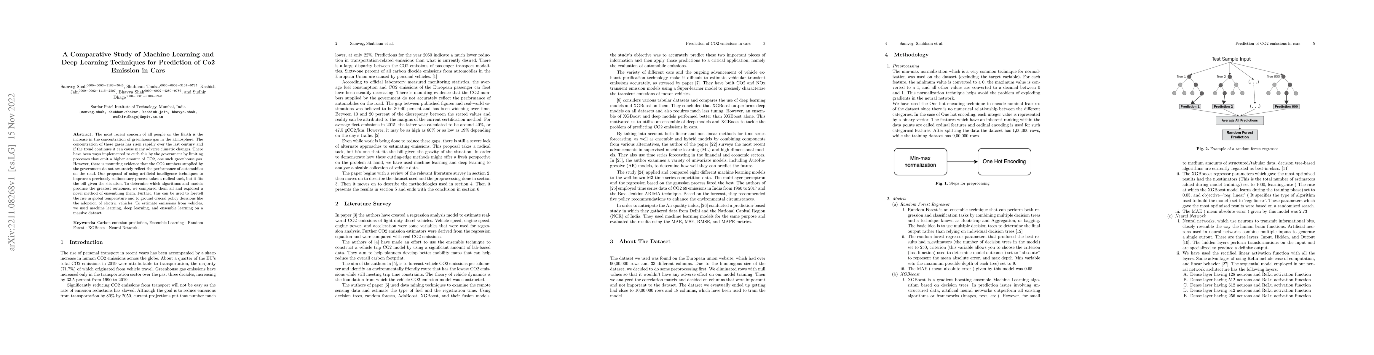 Thumbnail for A Comparative Study of Machine Learning and Deep Learning Techniques for
  Prediction of Co2 Emission in Cars