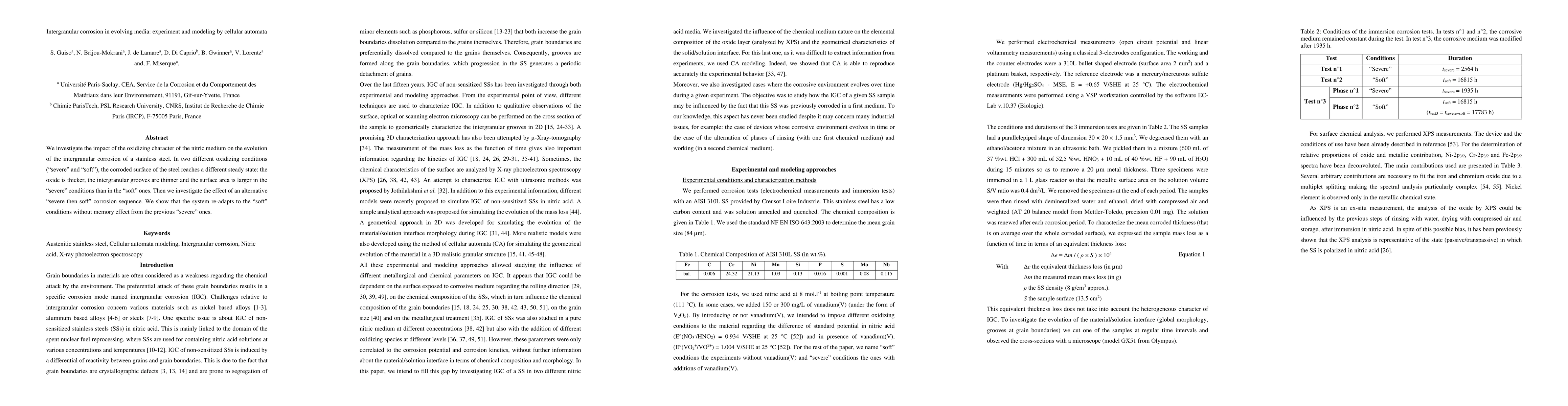 Thumbnail for Intergranular corrosion in evolving media: experiment and modeling by
  cellular automata