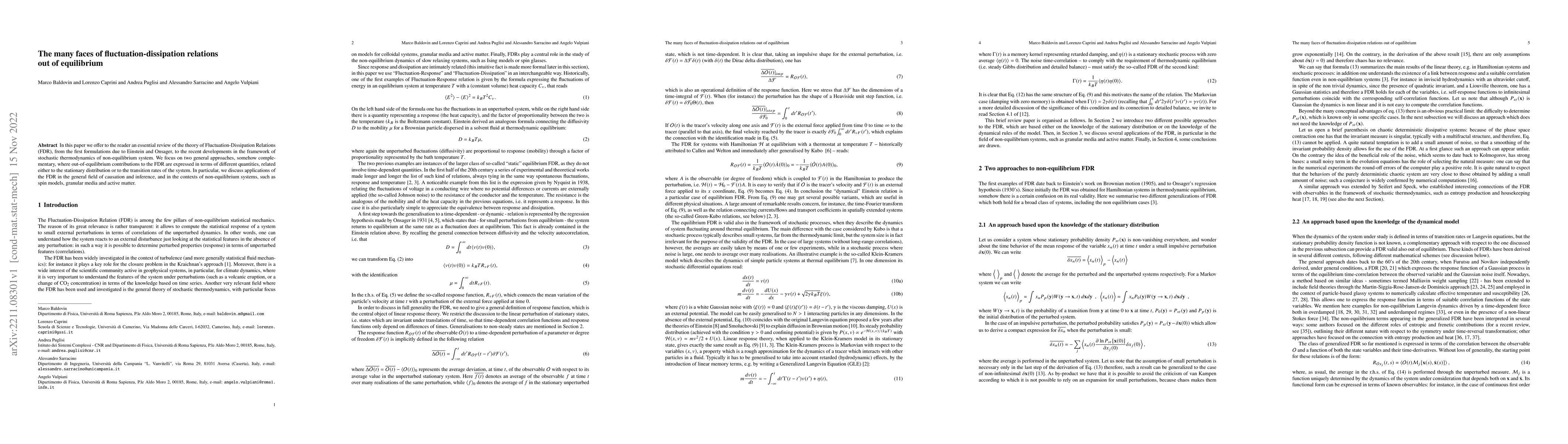 Thumbnail for The Many Faces of Fluctuation-Dissipation Relations Out of Equilibrium