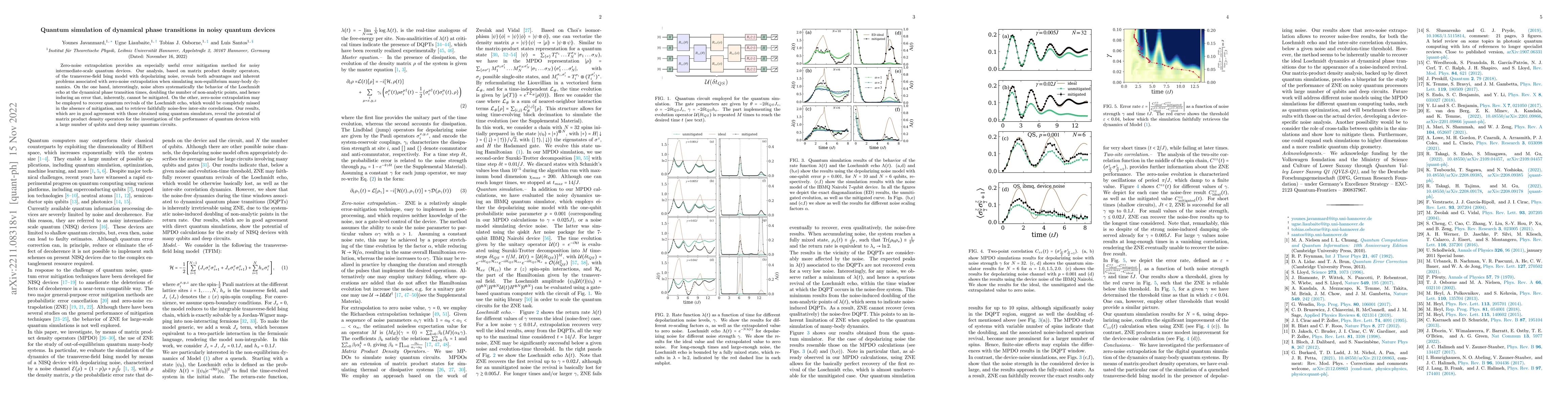 Thumbnail for Quantum simulation of dynamical phase transitions in noisy quantum
  devices
