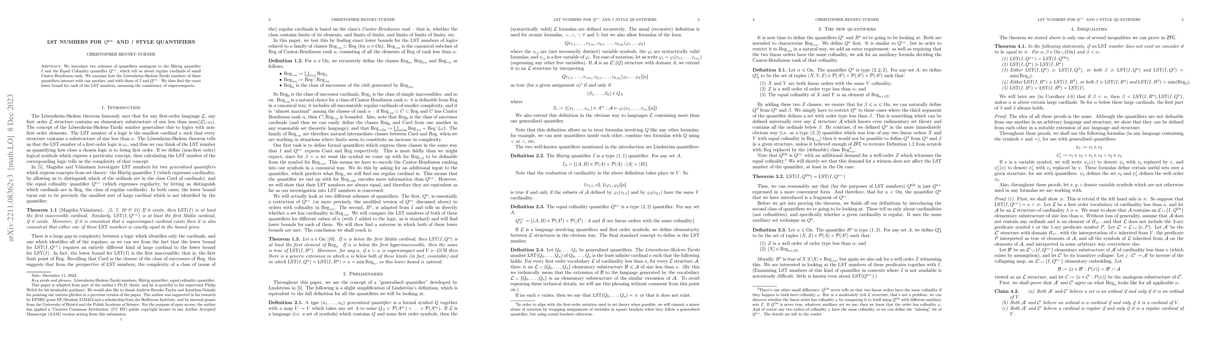 Thumbnail for LST Numbers for $Q^{\text{e.c.}}$ and $I$ style quantifiers