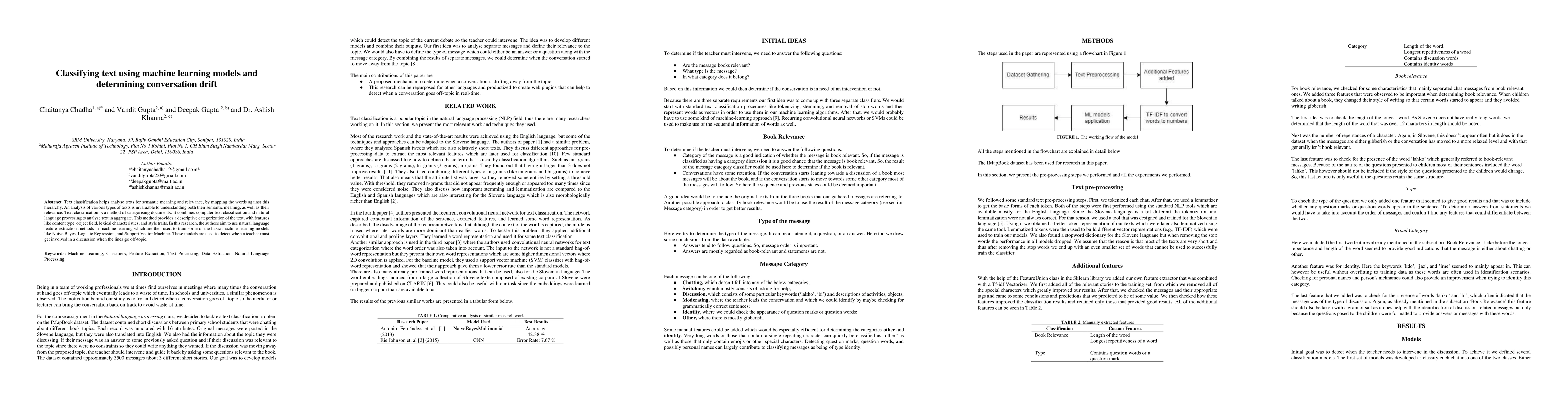 Thumbnail for Classifying text using machine learning models and determining
  conversation drift