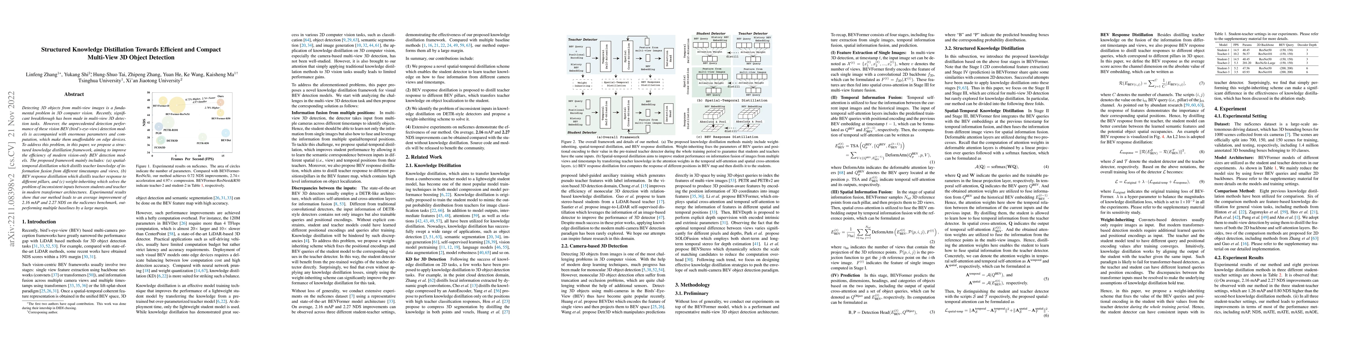 Thumbnail for Structured Knowledge Distillation Towards Efficient and Compact
  Multi-View 3D Detection