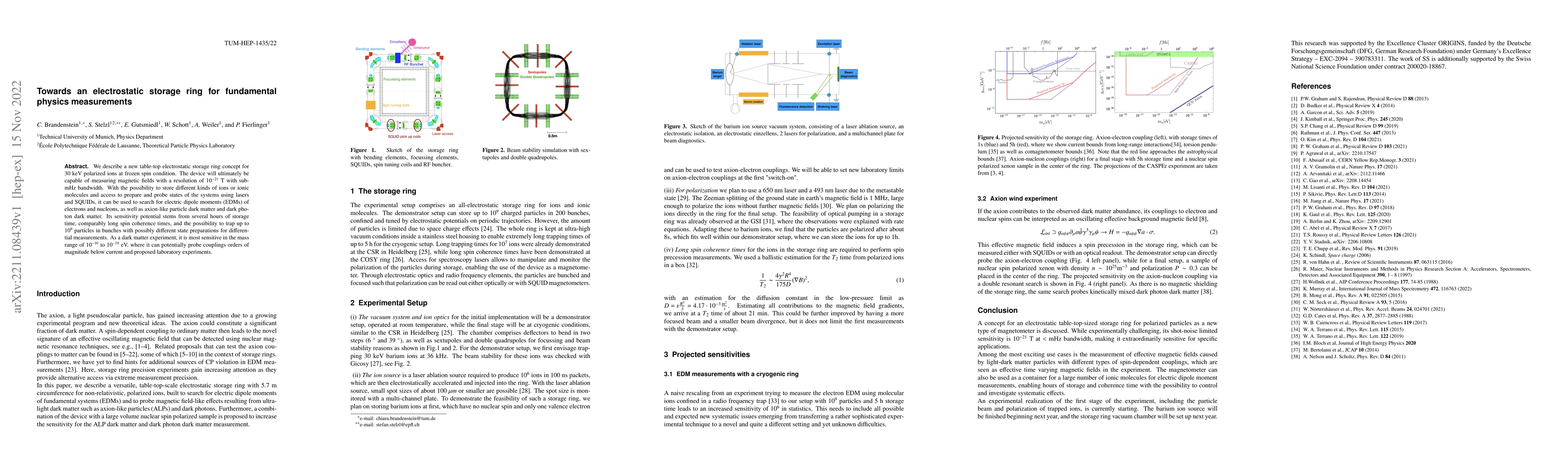 Thumbnail for Towards an electrostatic storage ring for fundamental physics
  measurements