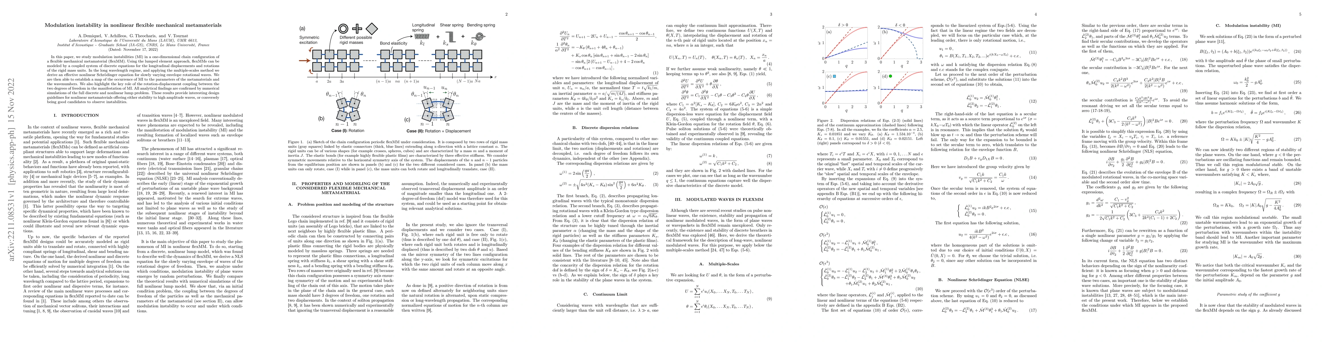 Thumbnail for Modulation instability in nonlinear flexible mechanical metamaterials
