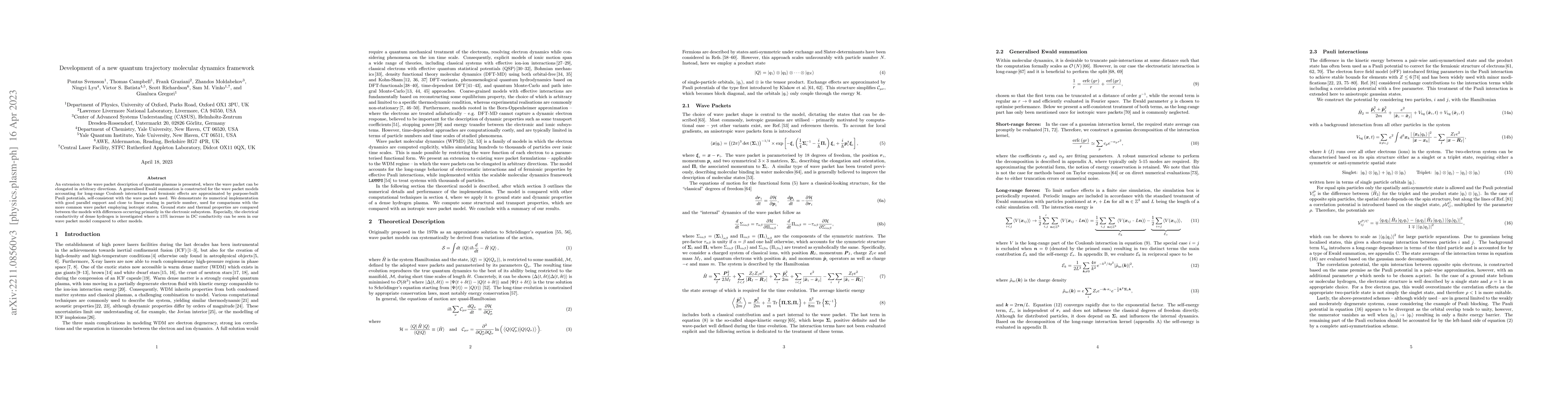Thumbnail for Development of a new quantum trajectory molecular dynamics framework