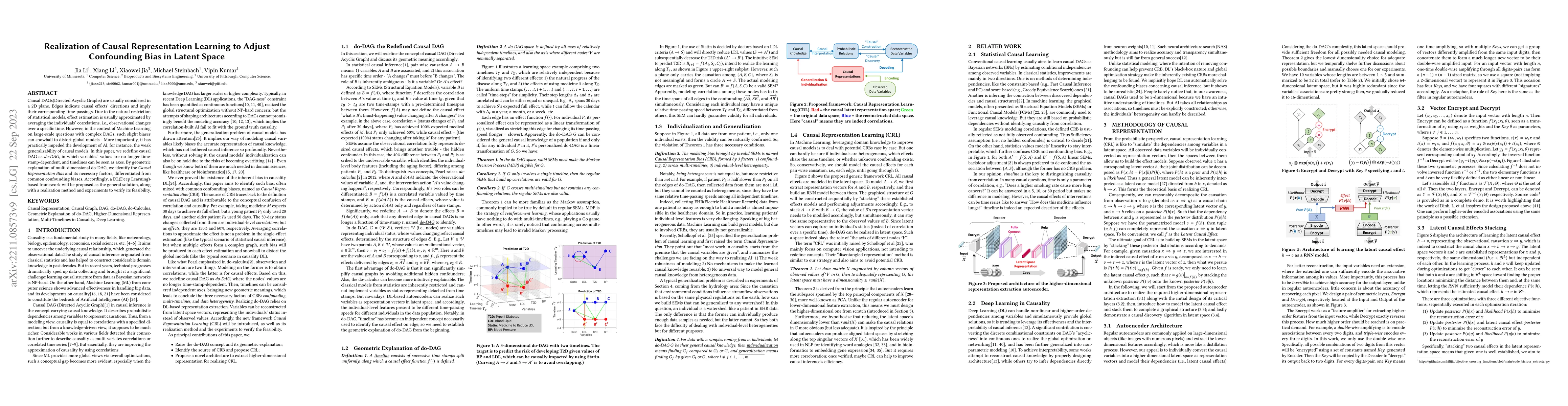 Thumbnail for Realization of Causal Representation Learning to Adjust Confounding Bias
  in Latent Space