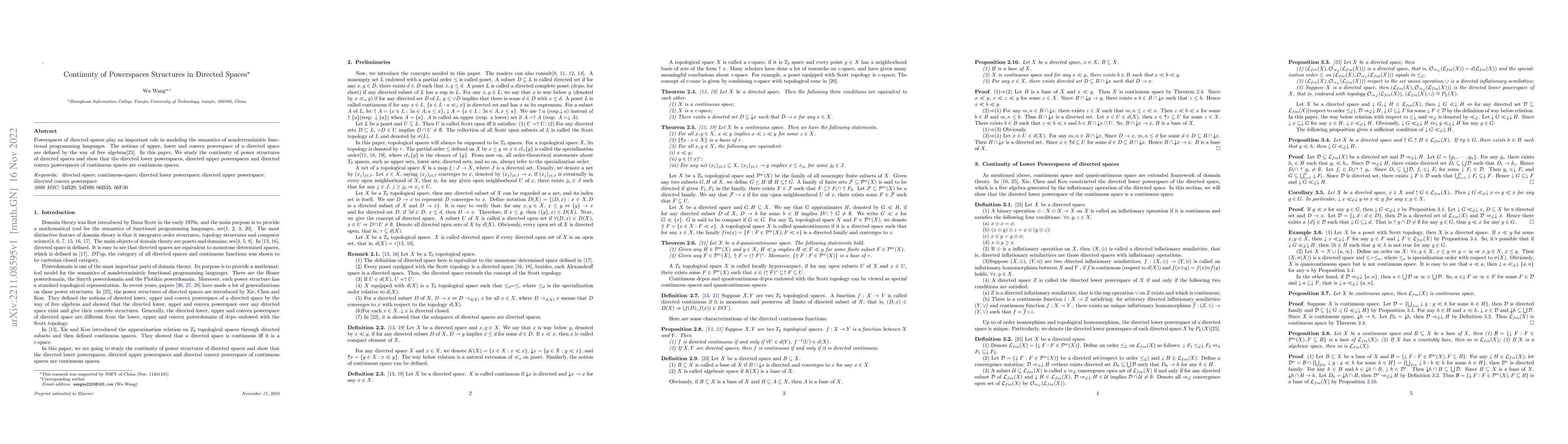 Thumbnail for Continuity of Powerspaces Structures in Directed Spaces