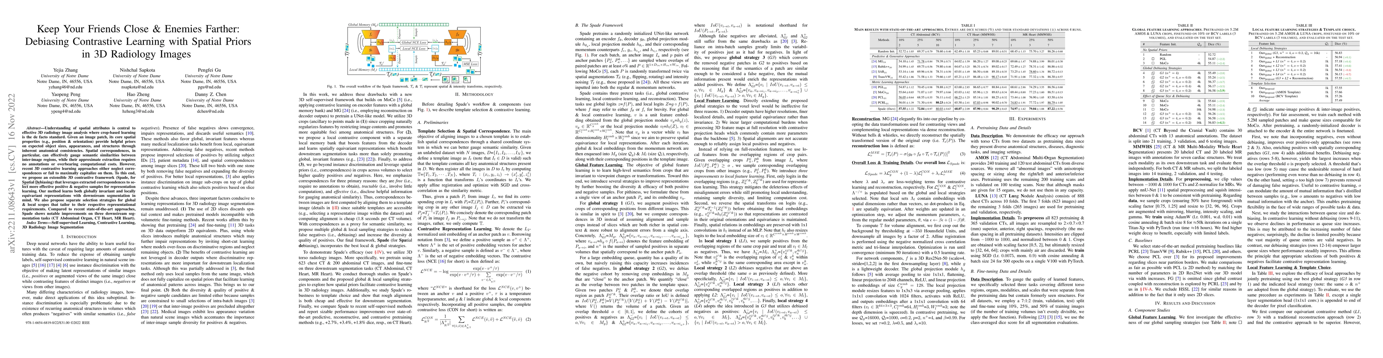 Thumbnail for Keep Your Friends Close & Enemies Farther: Debiasing Contrastive
  Learning with Spatial Priors in 3D Radiology Images