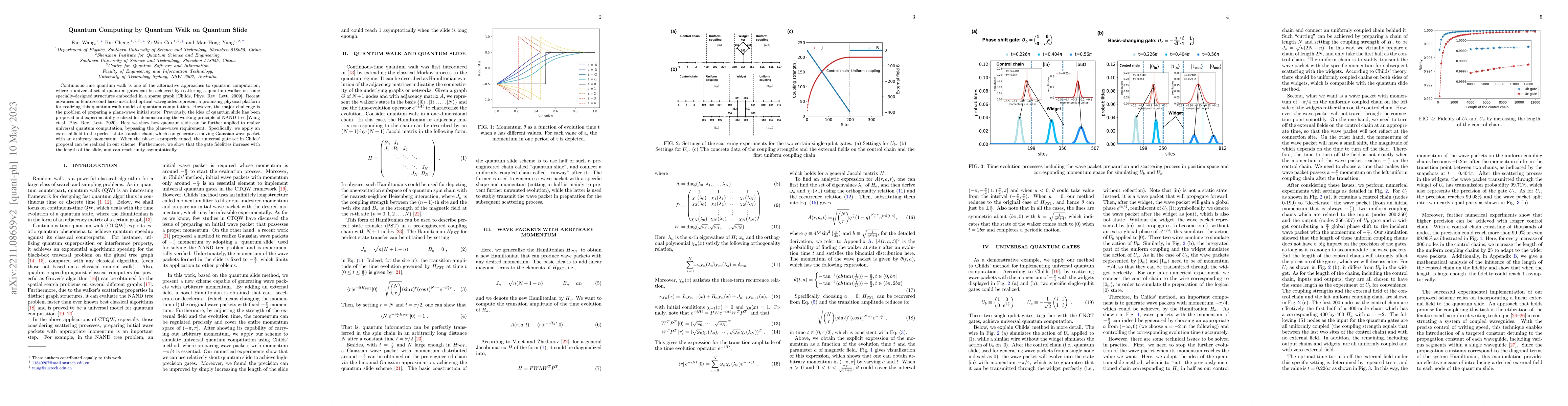 Thumbnail for Quantum Computing by Quantum Walk on Quantum Slide