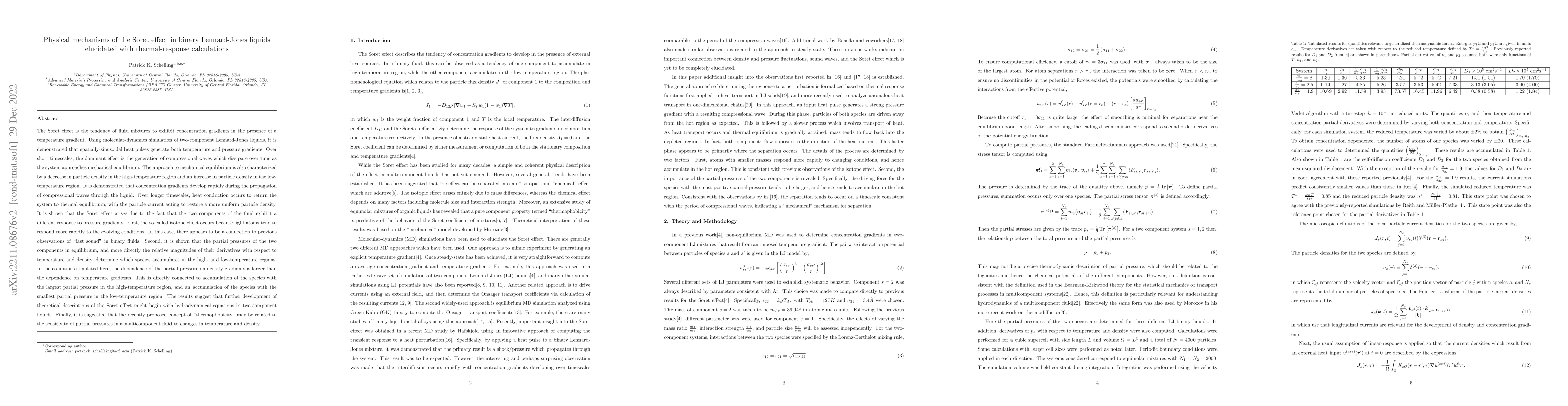 Thumbnail for Physical mechanisms of the Soret effect in binary Lennard-Jones liquids
  elucidated with thermal-response calculations