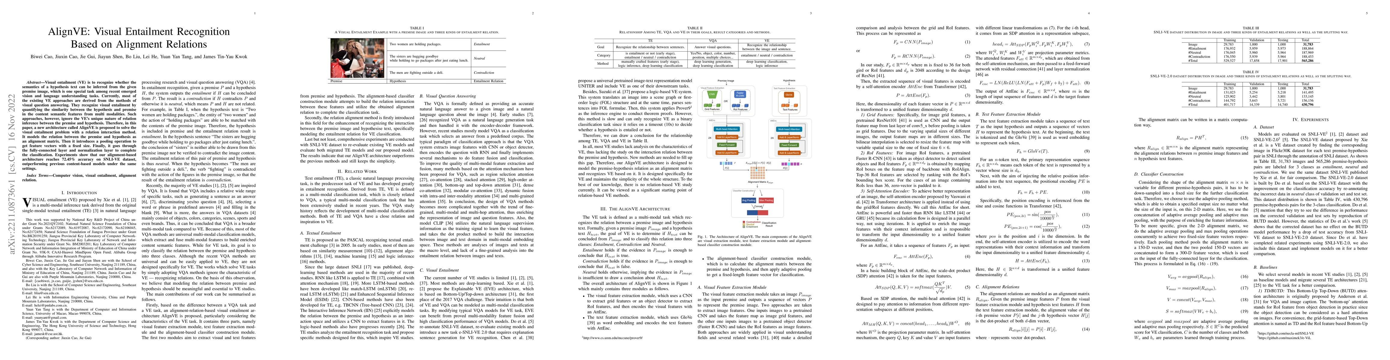 Thumbnail for AlignVE: Visual Entailment Recognition Based on Alignment Relations