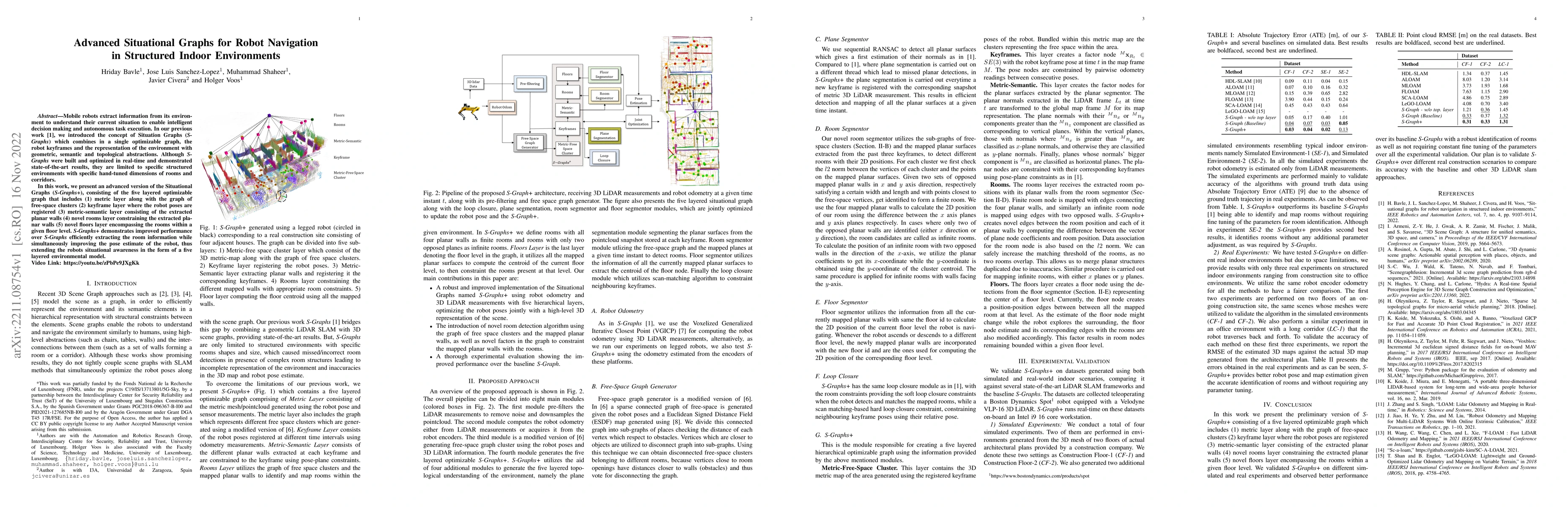 Thumbnail for Advanced Situational Graphs for Robot Navigation in Structured Indoor
  Environments