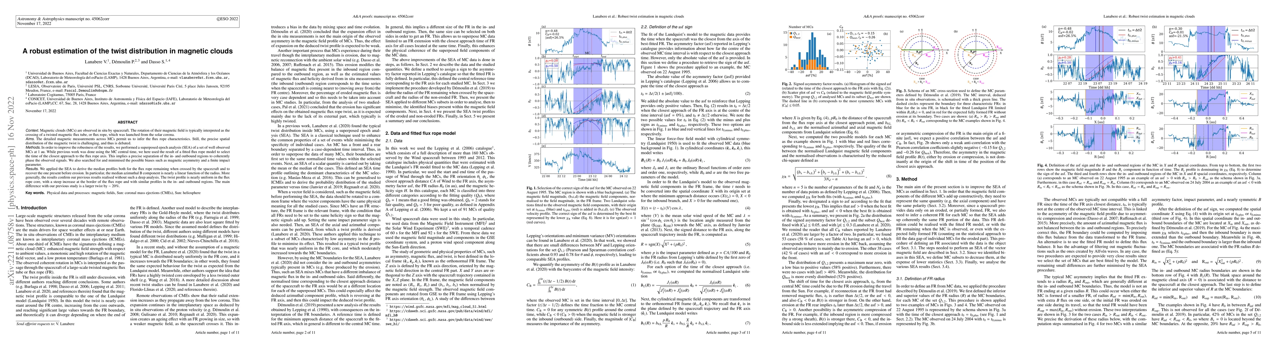 Thumbnail for A robust estimation of the twist distribution in magnetic clouds