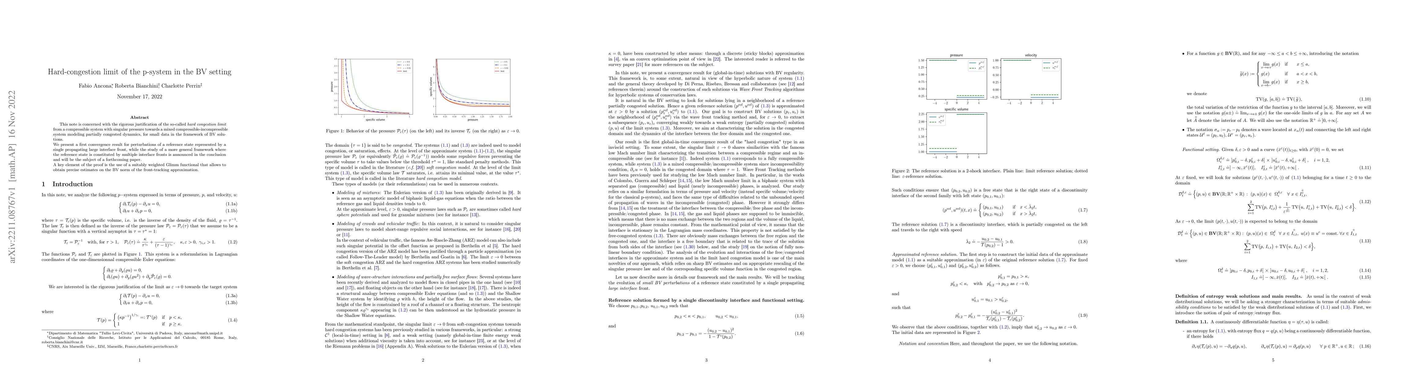 Thumbnail for Hard-congestion limit of the p-system in the BV setting