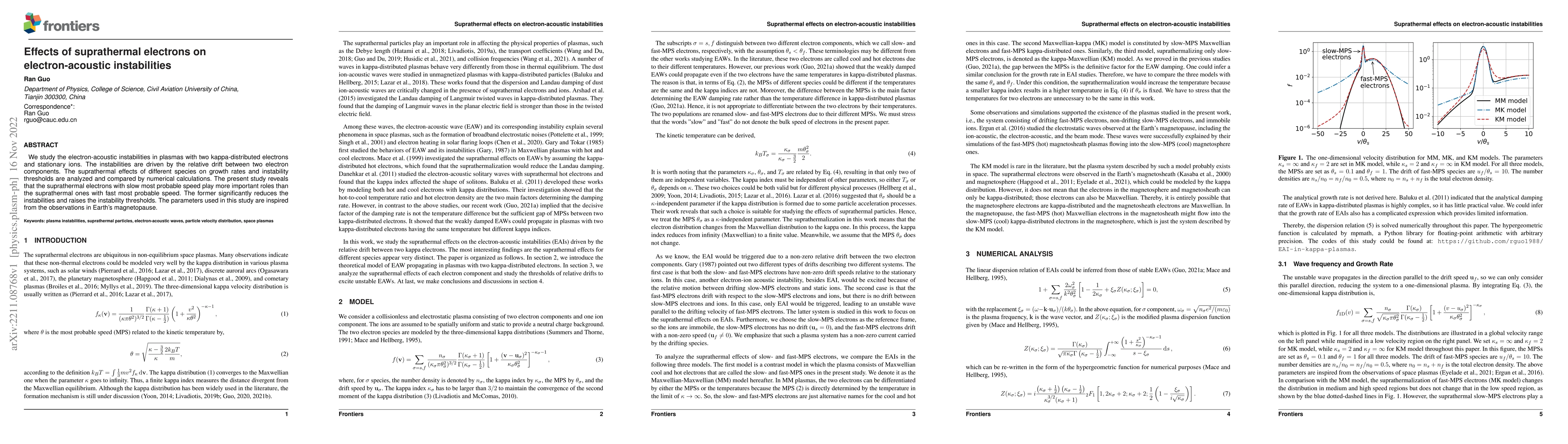 Thumbnail for Effects of suprathermal electrons on electron-acoustic instabilities