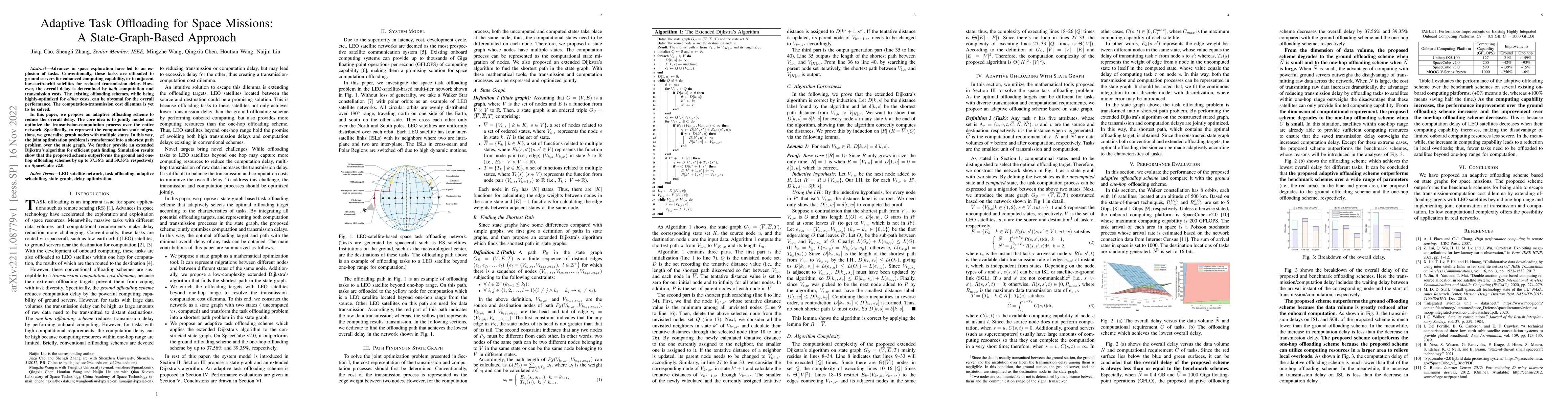 Thumbnail for Adaptive Task Offloading for Space Missions: A State-Graph-Based
  Approach