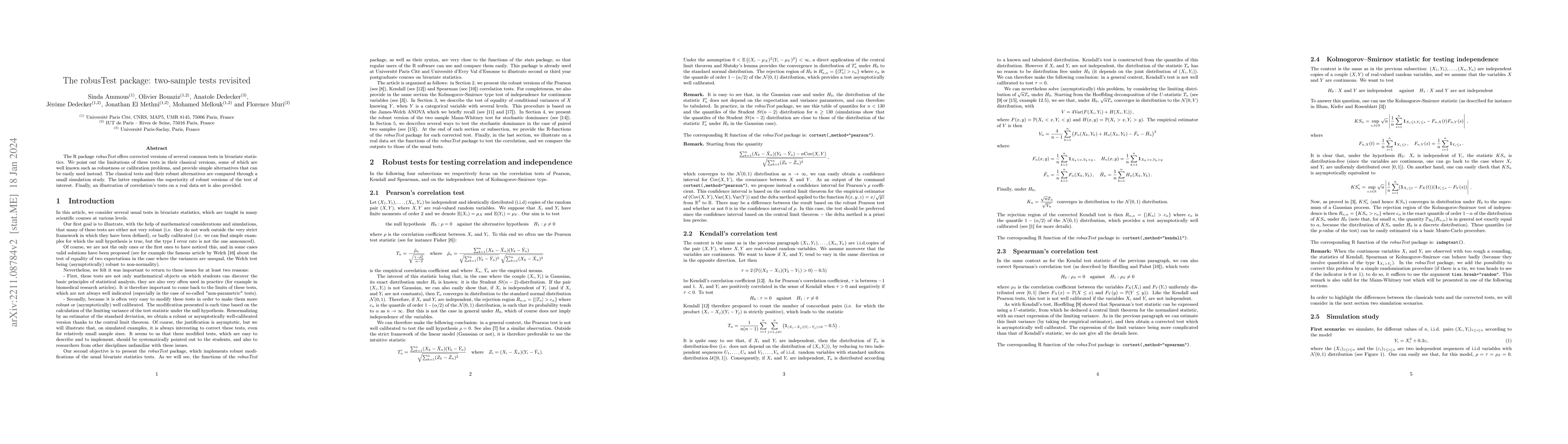 Thumbnail for The robusTest package: two-sample tests revisited