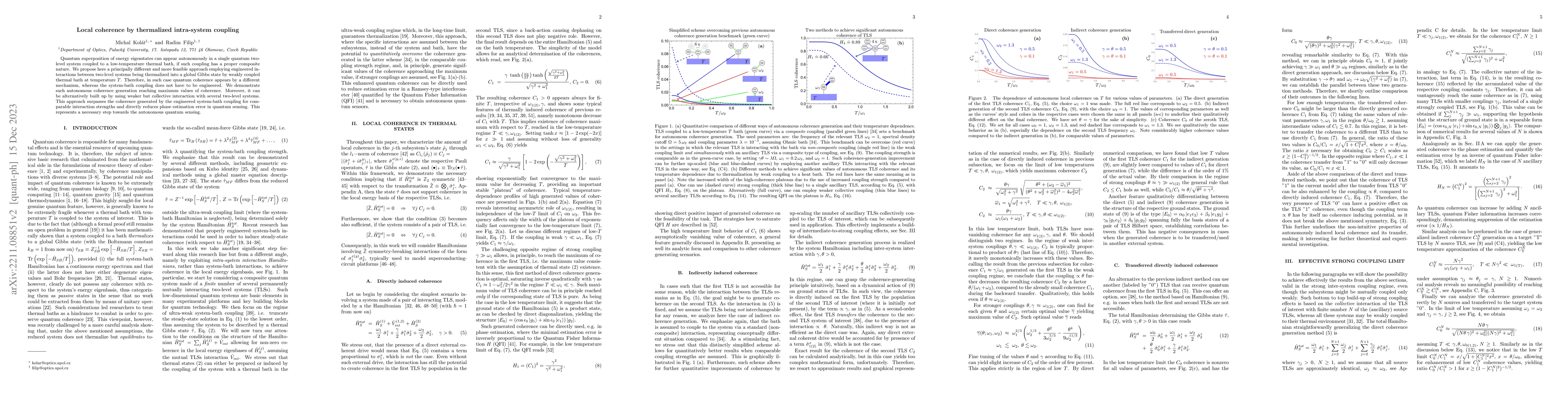 Thumbnail for Local coherence by thermalized intra-system coupling