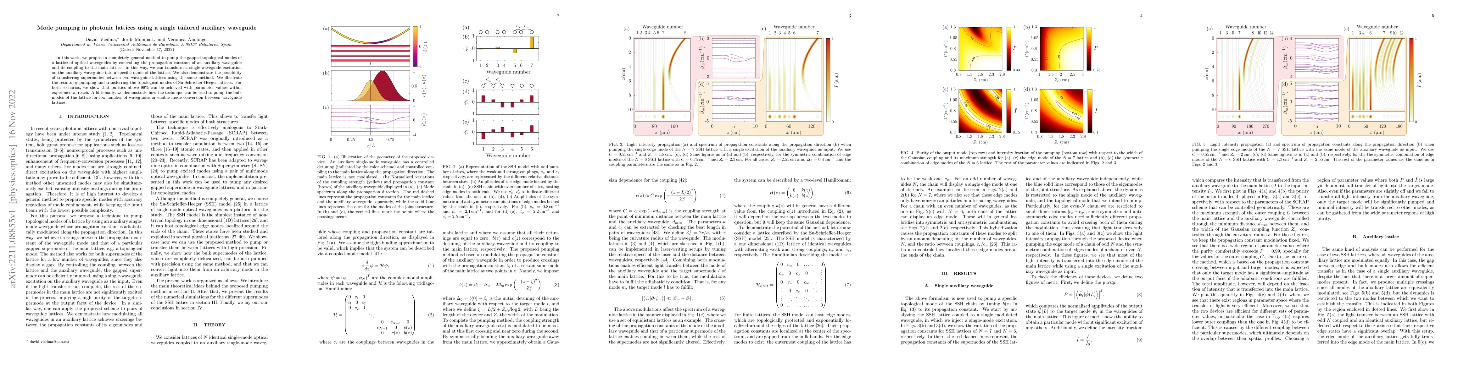 Thumbnail for Mode pumping in photonic lattices using a single tailored auxiliary
  waveguide