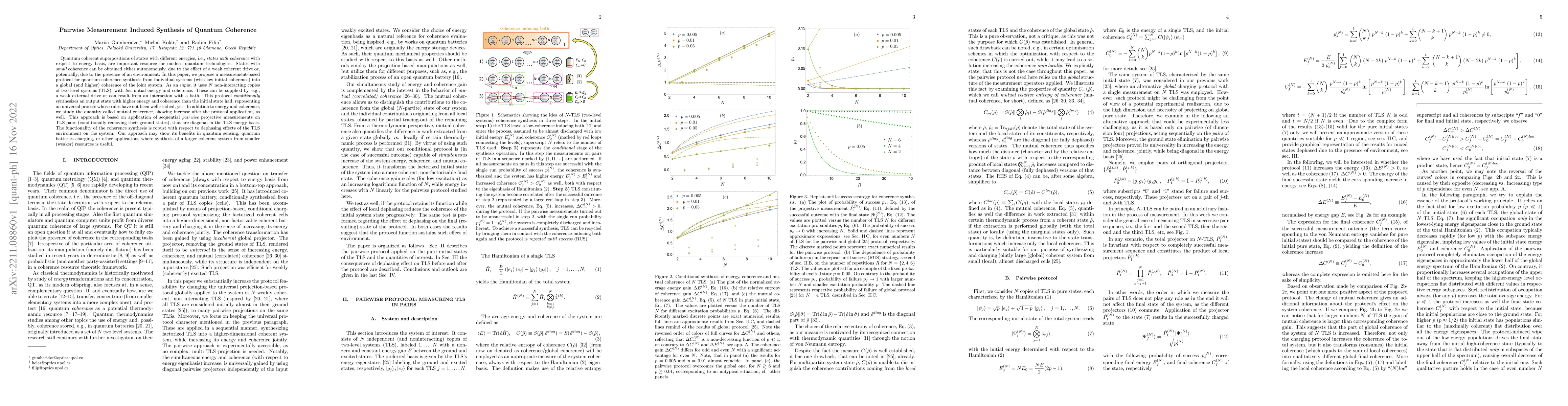 Thumbnail for Pairwise Measurement Induced Synthesis of Quantum Coherence