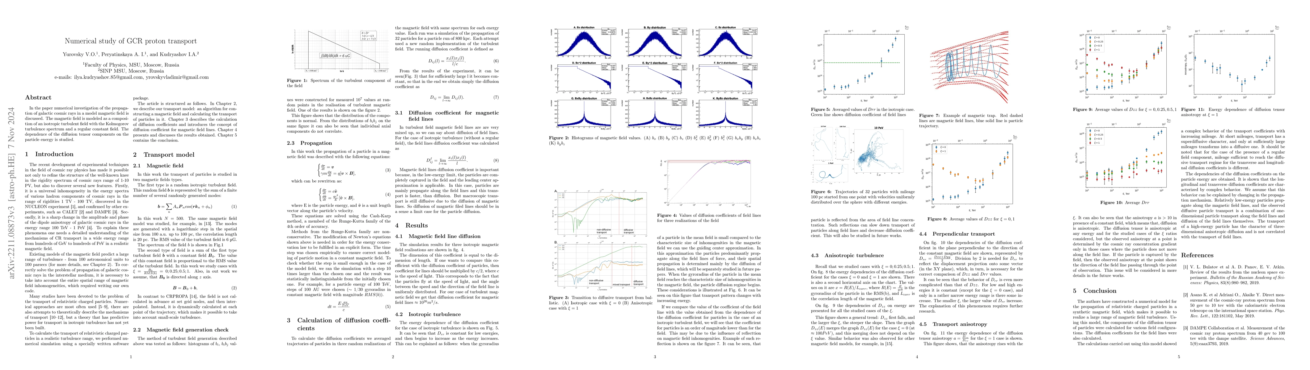 Thumbnail for Numerical study of GCR proton transport