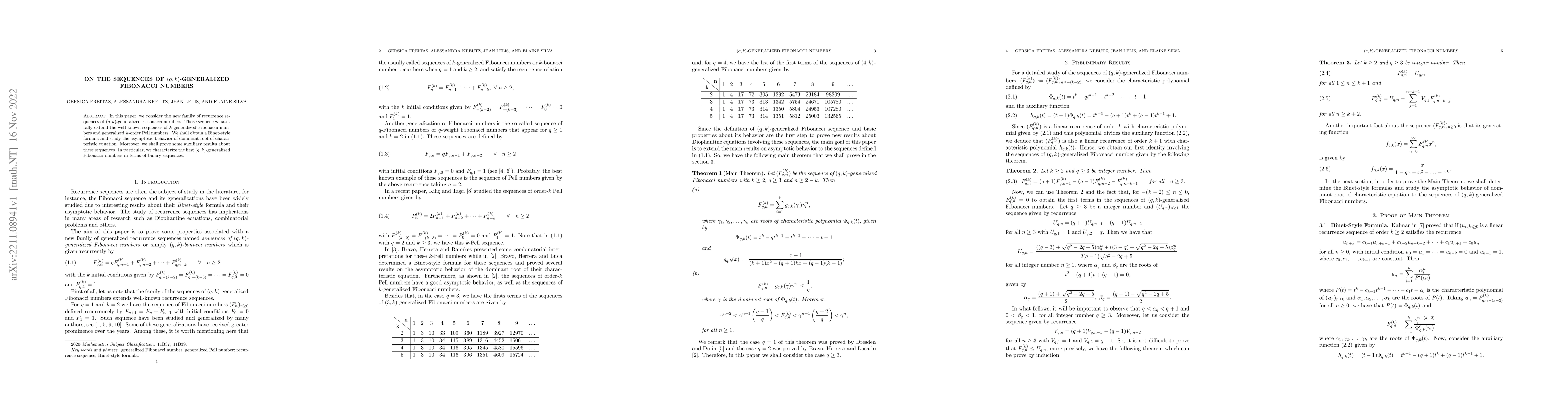 Thumbnail for On the Sequences of $(q,k)$-Generalized Fibonacci Numbers