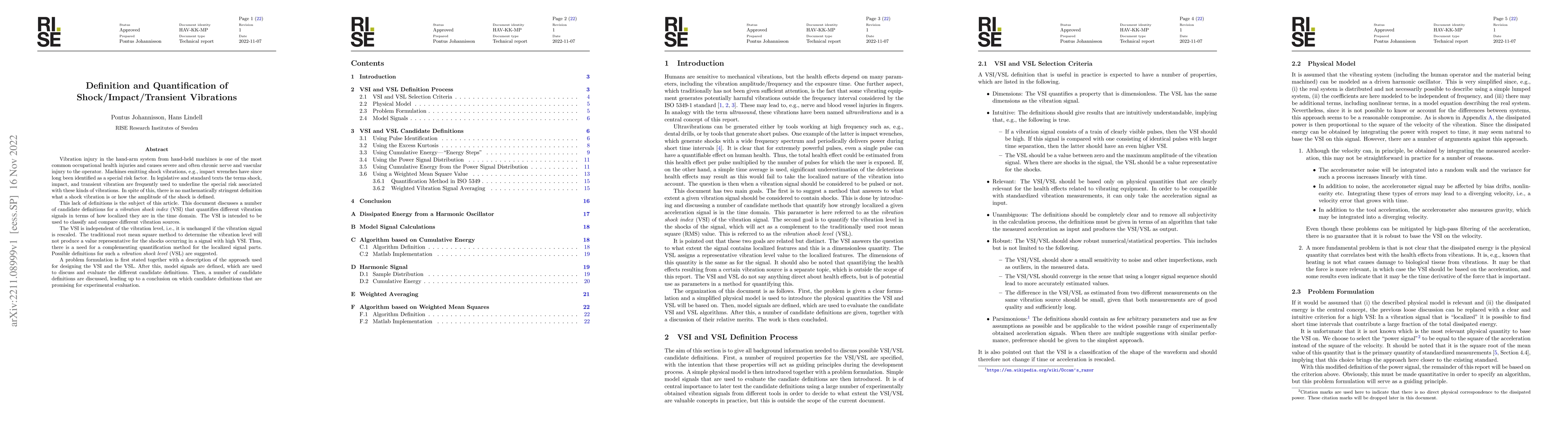Thumbnail for Definition and Quantification of Shock/Impact/Transient Vibrations