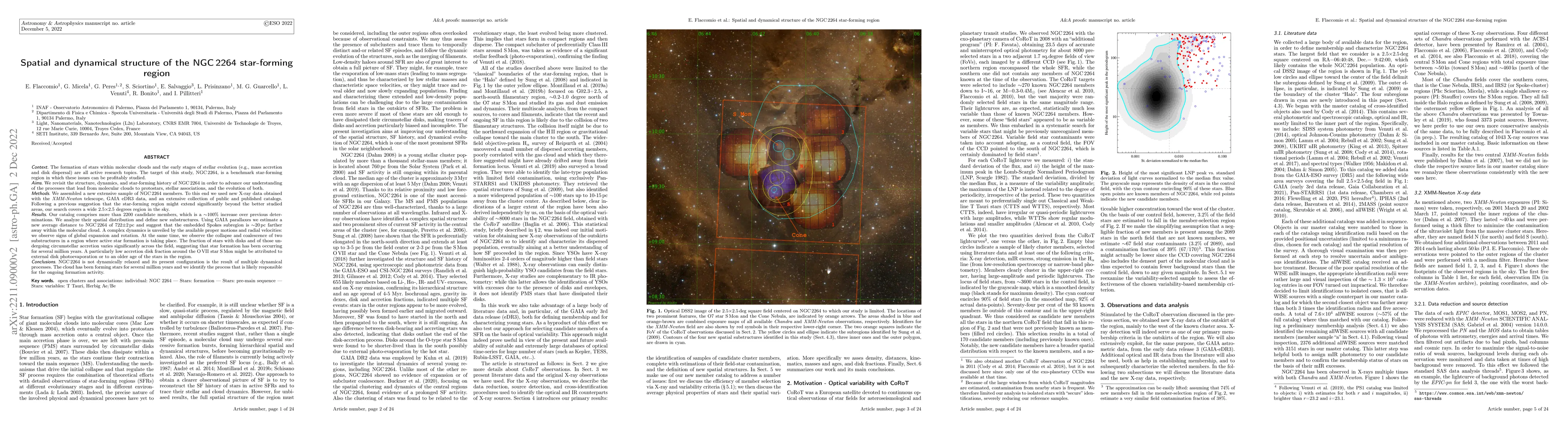 Thumbnail for Spatial and dynamical structure of the NGC 2264 star-forming region