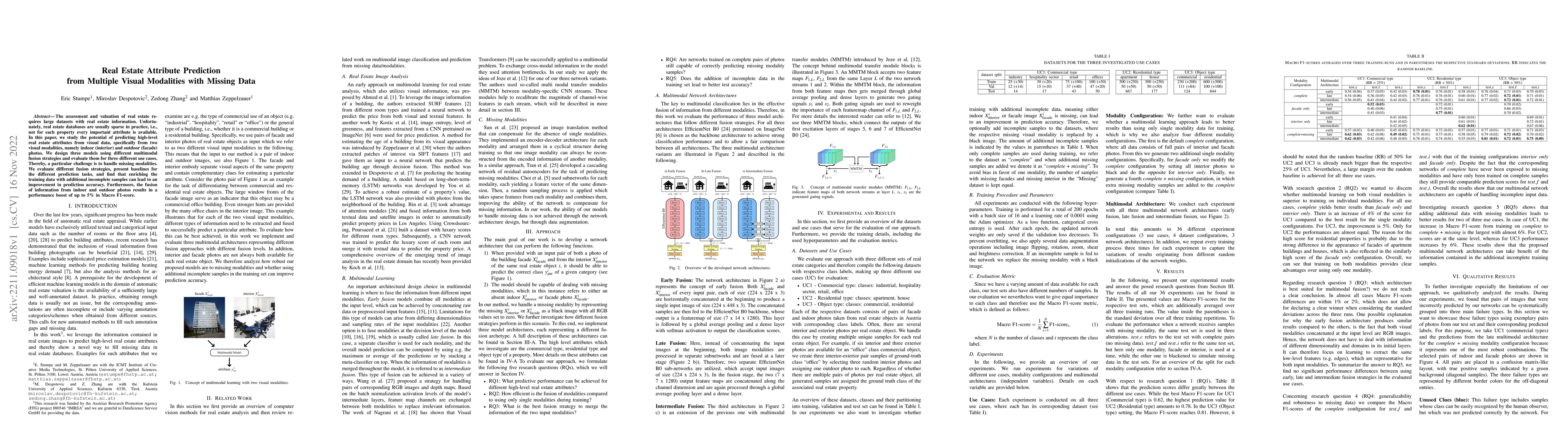 Thumbnail for Real Estate Attribute Prediction from Multiple Visual Modalities with
  Missing Data