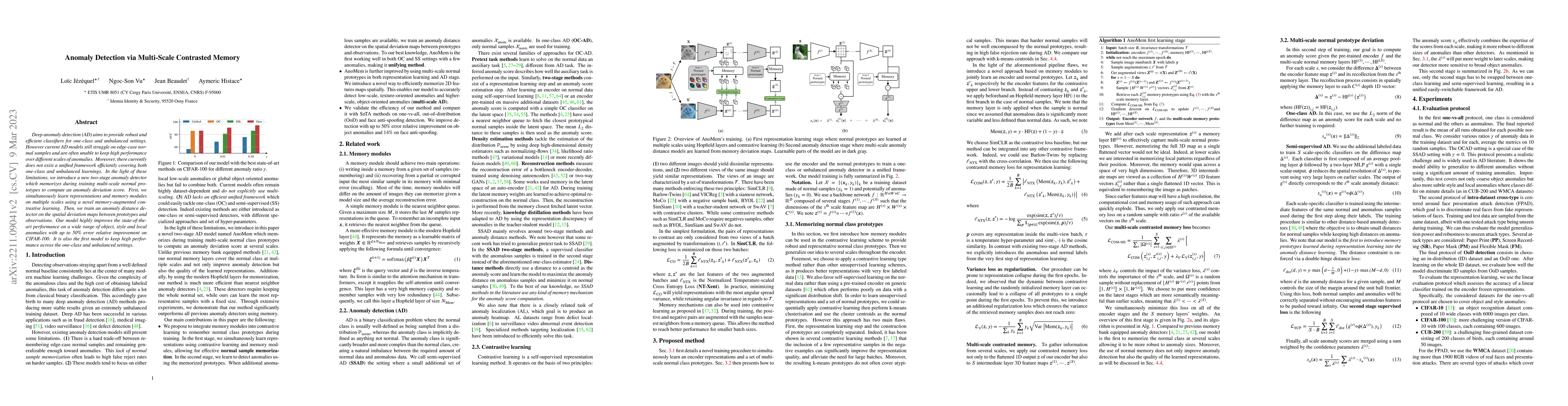 Thumbnail for Anomaly Detection via Multi-Scale Contrasted Memory