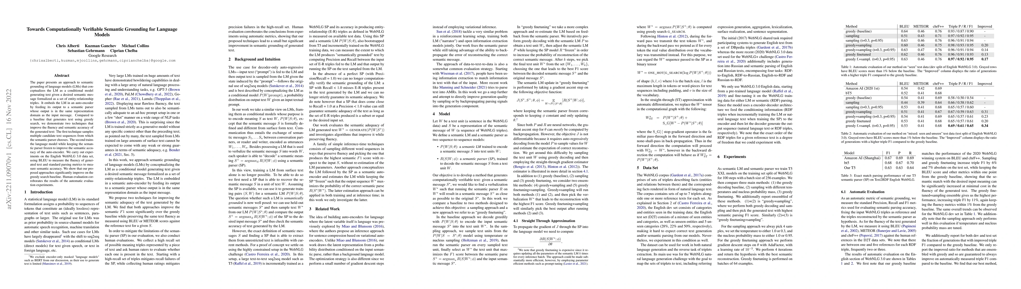 Thumbnail for Towards Computationally Verifiable Semantic Grounding for Language
  Models