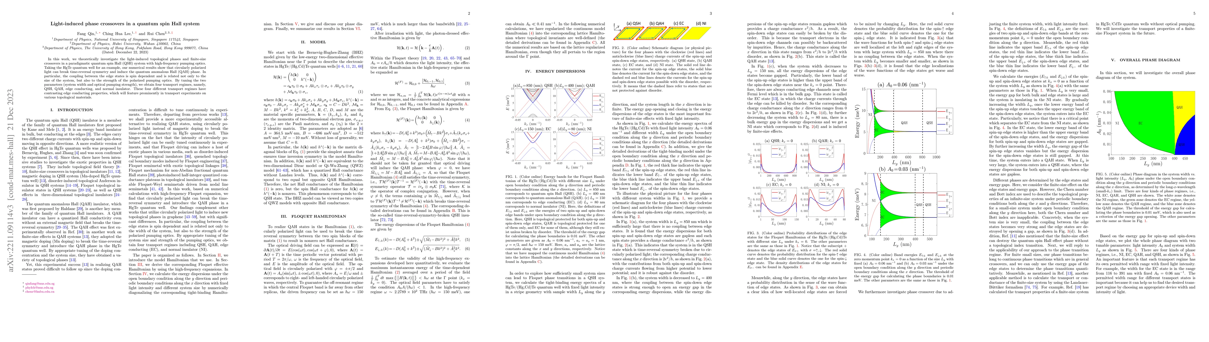 Thumbnail for Light-induced phase crossovers in a quantum spin Hall system