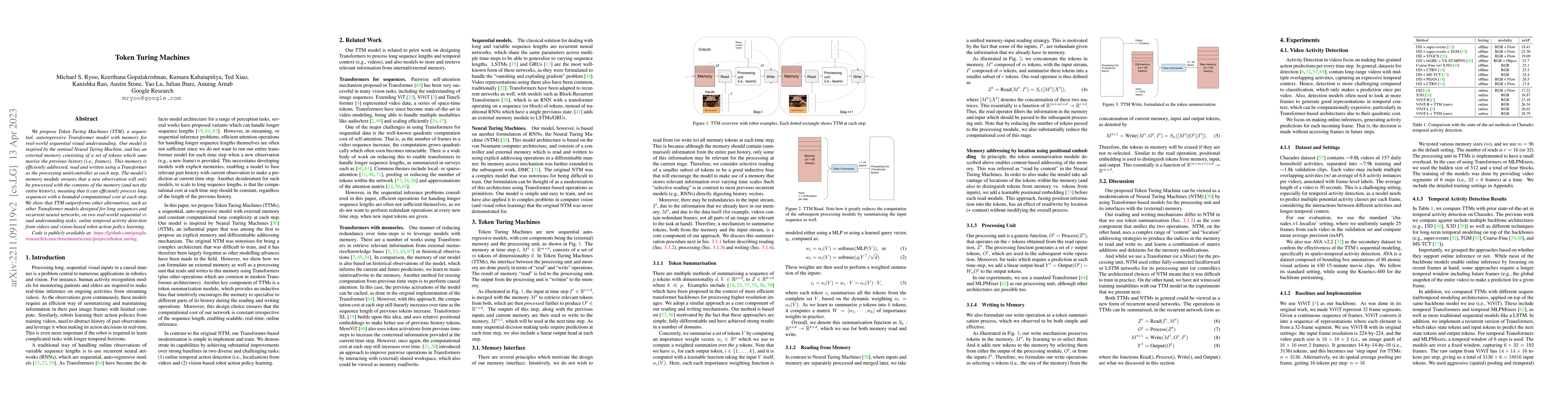 Thumbnail for Token Turing Machines