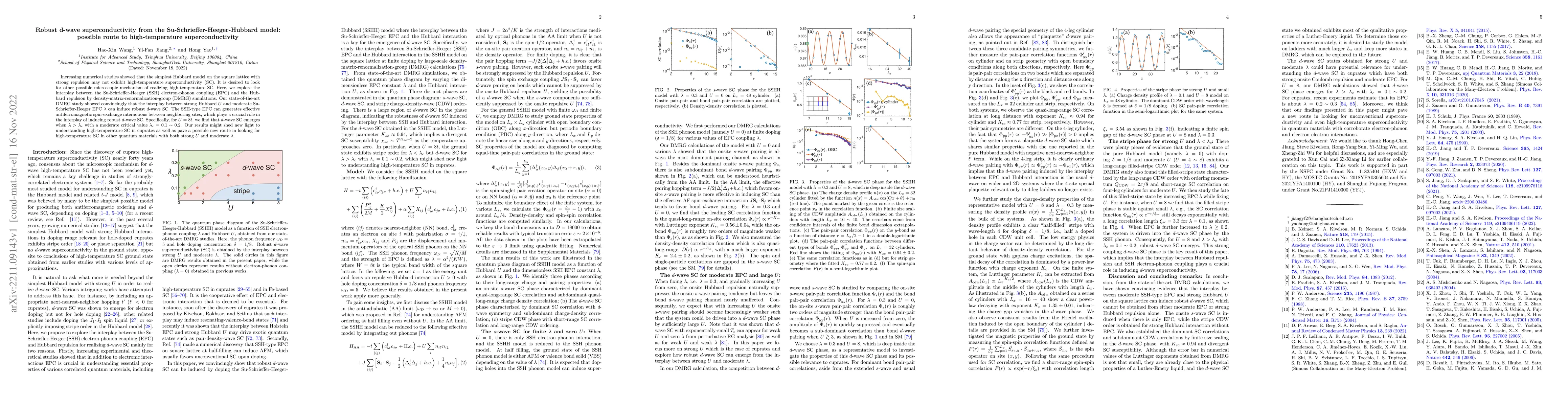Thumbnail for Robust d-wave superconductivity from the Su-Schrieffer-Heeger-Hubbard
  model: possible route to high-temperature superconductivity