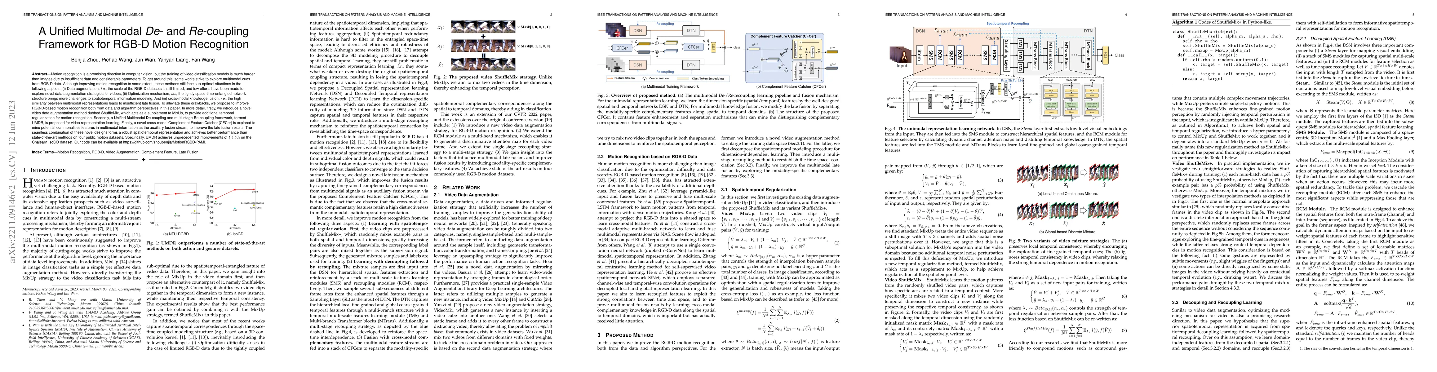 Thumbnail for A Unified Multimodal De- and Re-coupling Framework for RGB-D Motion
  Recognition