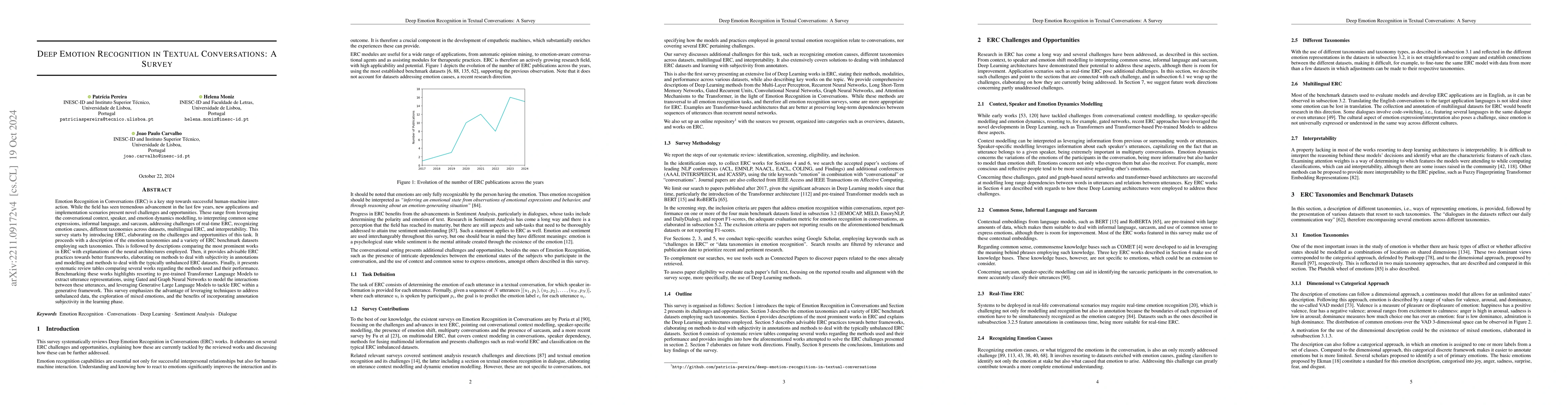 Thumbnail for Deep Emotion Recognition in Textual Conversations: A Survey