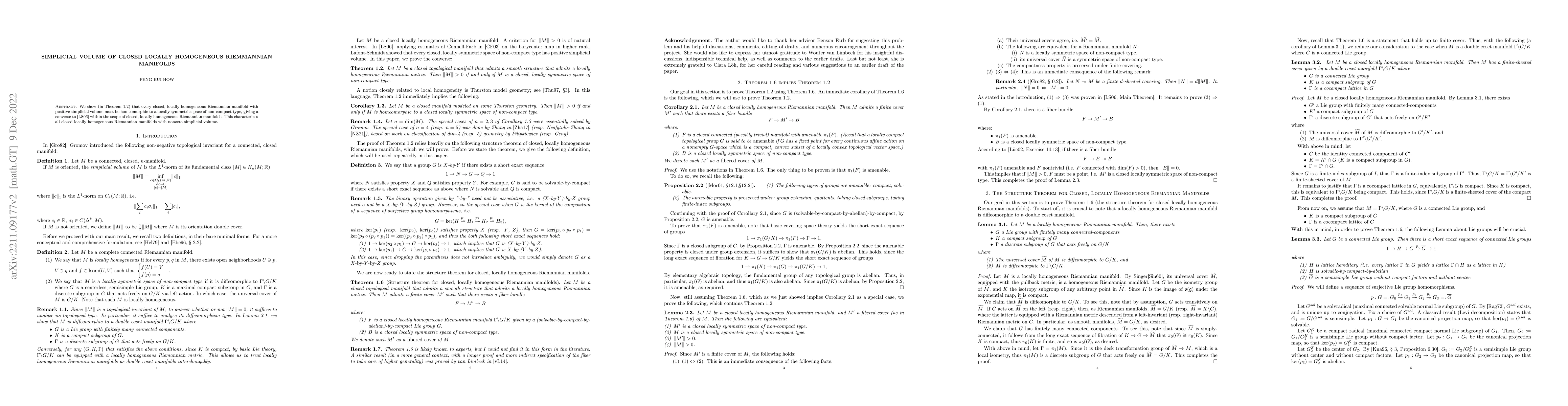 Thumbnail for Simplicial Volume of Closed Locally Homogeneous Riemannian Manifolds