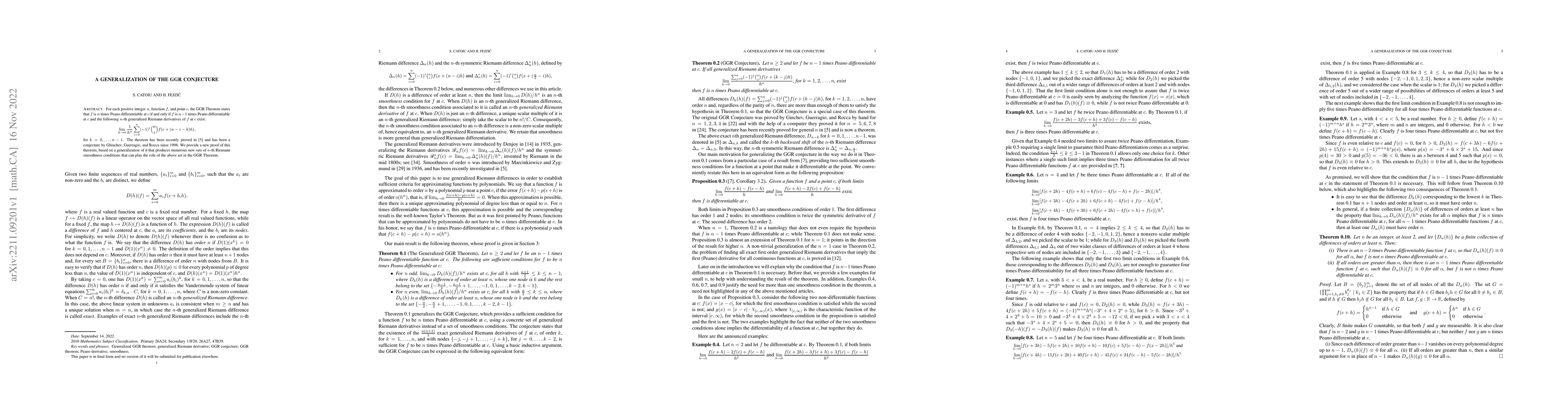 Thumbnail for A Generalization of the GGR Conjecture