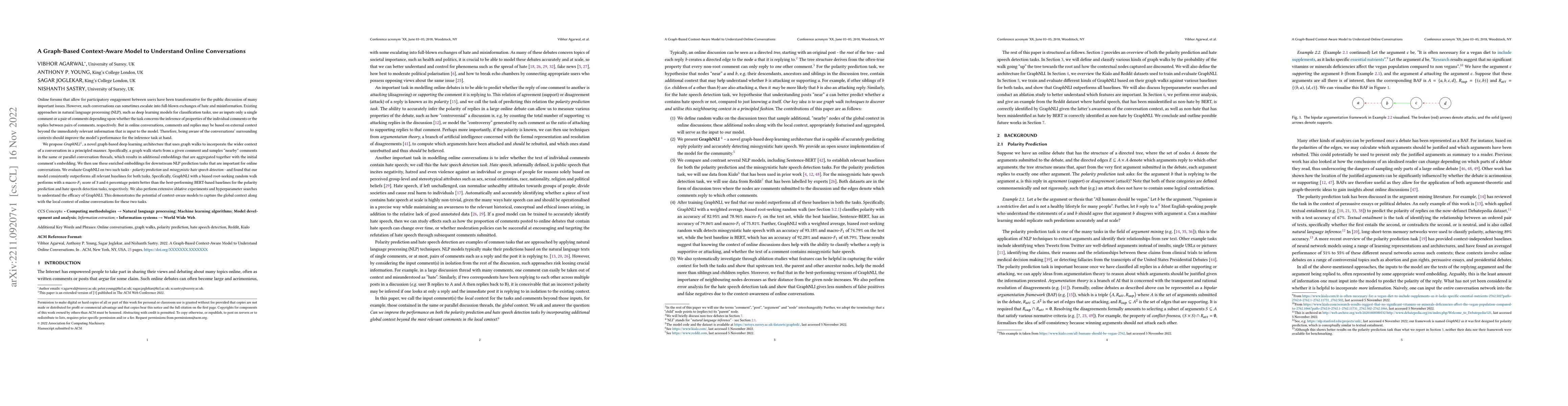 Thumbnail for A Graph-Based Context-Aware Model to Understand Online Conversations