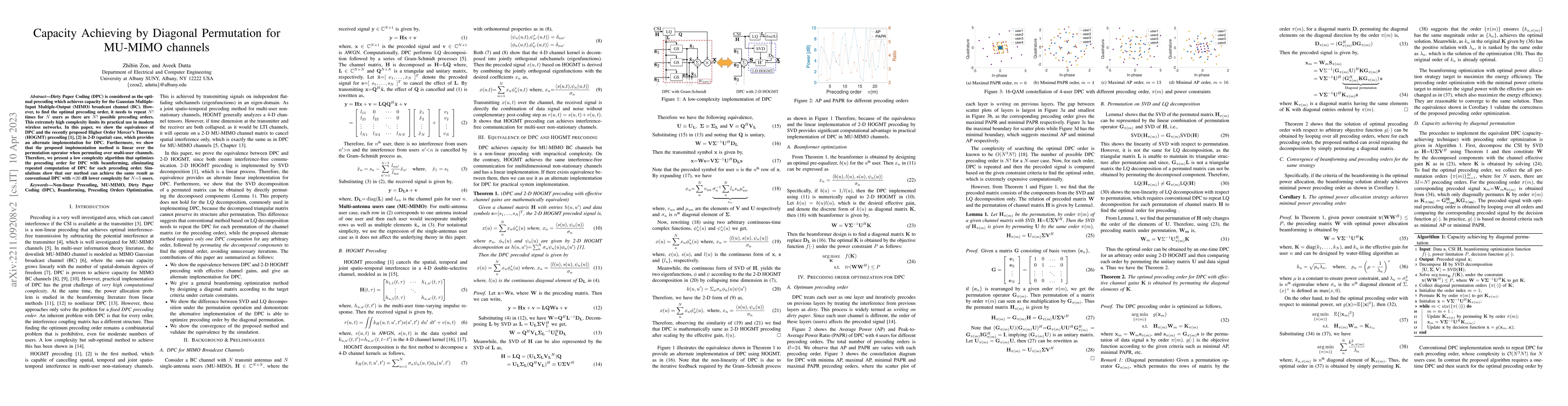 Thumbnail for Capacity Achieving by Diagonal Permutation for MU-MIMO channels
